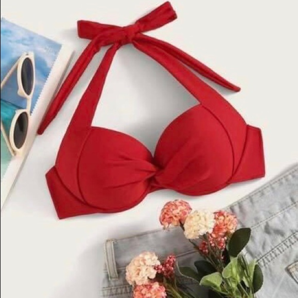 Medium swim suit push up bikini top, brand new